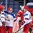 HELSINKI, FINLAND - DECEMBER 29: Russia's Yevgeni Svechnikov #7, Maxim  Lazarev #11, Vladislav Kamenev #16 and Kirill Kaprizov #17 celebrate after a first period goal against Belarus during preliminary round action at the 2016 IIHF World Junior Championship. (Photo by Andre Ringuette/HHOF-IIHF Images)

